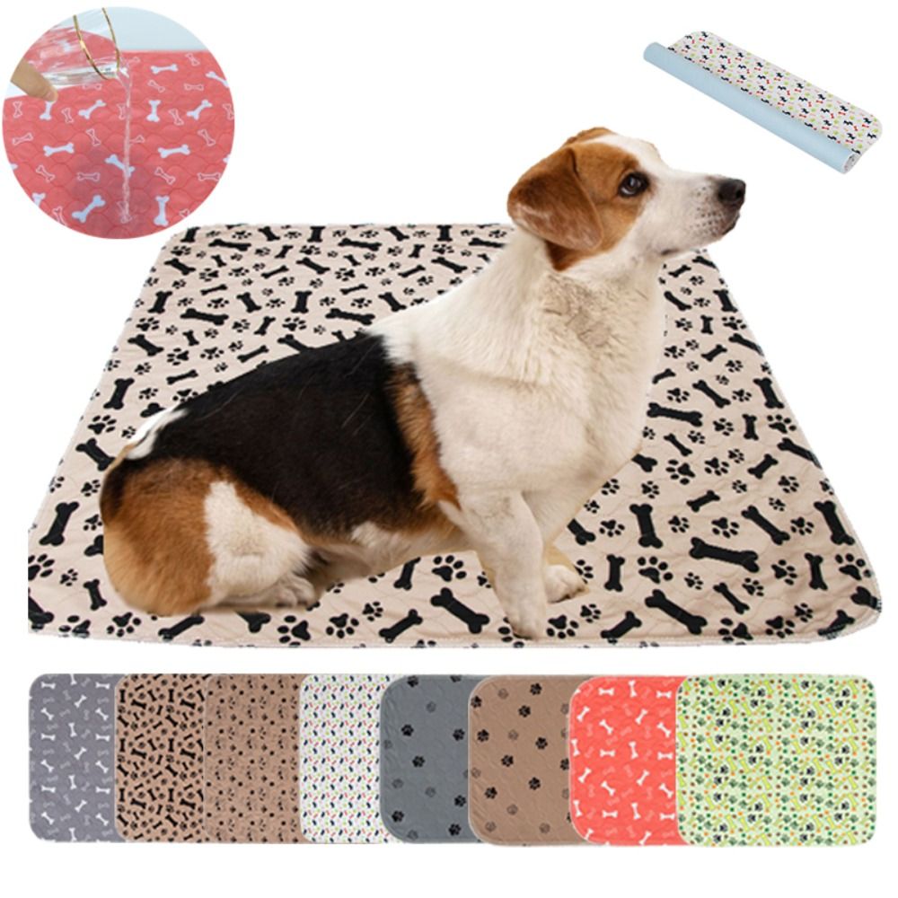 Pet Beds - แผ่นรองนอนสัตว์เลี้ยงซึมซับดี ทนทาน ใช้ซ้ำได้ กันลื่น แผ่นรองฉี่ลูกสุนัขพร้อมฟีโรโมน ซักล้างได้