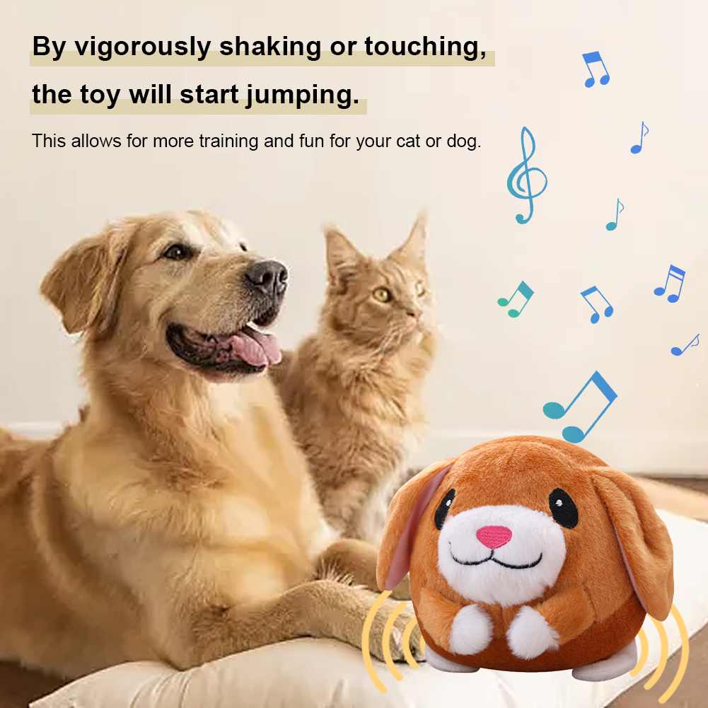ของเล่นเด้งอัตโนมัติแบบตุ๊กตา  - Automatic Moving Dog Ball บทวิจารณ์และราคา