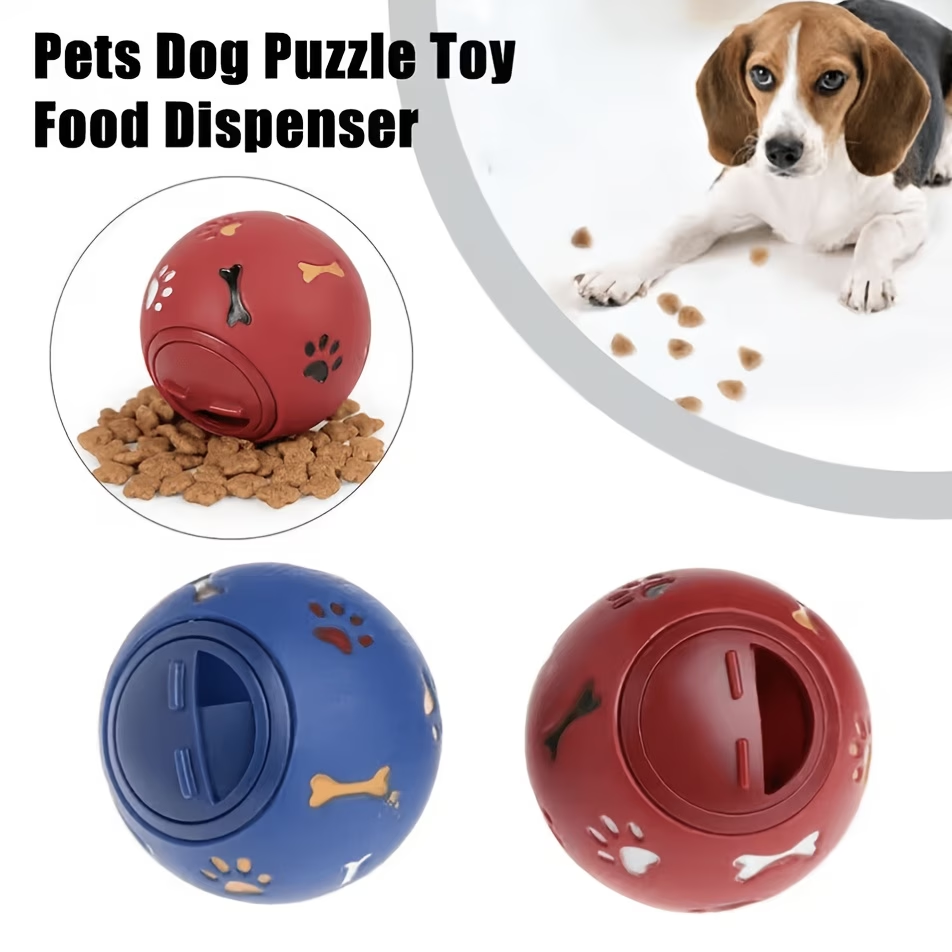 ลูกบอลจ่ายขนมสำหรับสุนัขและแมว - Dog Puzzle Feeder Toy บทวิจารณ์และราคา