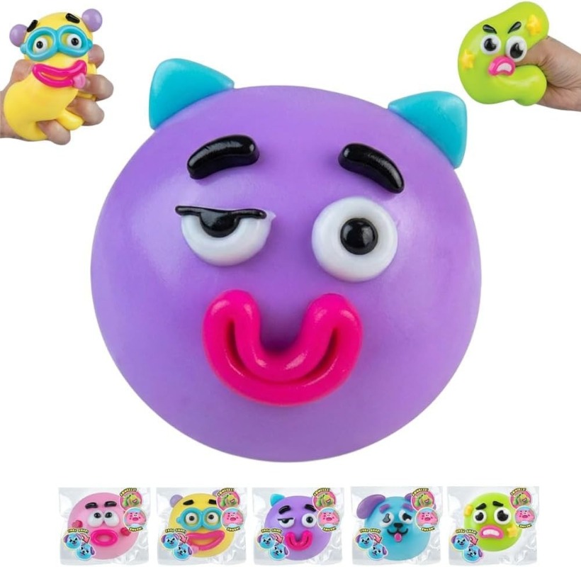 ของเล่นบีบ DIY Smushers รูปหน้ - Interactive Squeaky Plush Dog Toy บทวิจารณ์และราคา