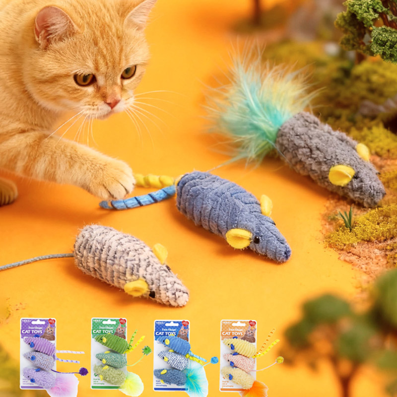 ของเล่นแมวตุ๊กตาหนูเหมือนจริง  - Catnip Interactive Plush Mouse บทวิจารณ์และราคา