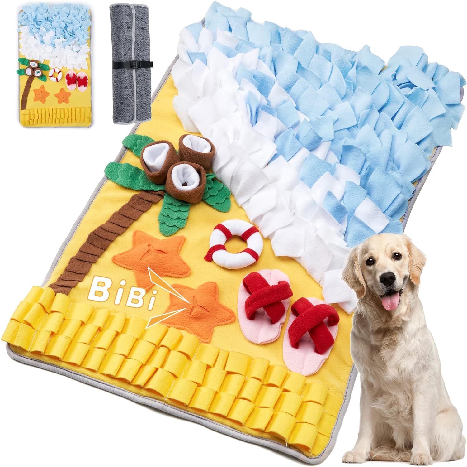 แผ่นรองดมกลิ่นสำหรับสัตว์เลี้ย - Snuffle Mat For Dogs บทวิจารณ์และราคา