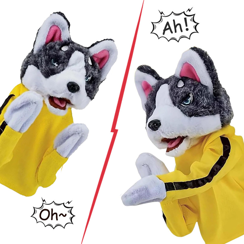 เด็ก Kung Fu Husky ถุงมือของเล - Interactive Squeaky Plush Dog Toy บทวิจารณ์และราคา