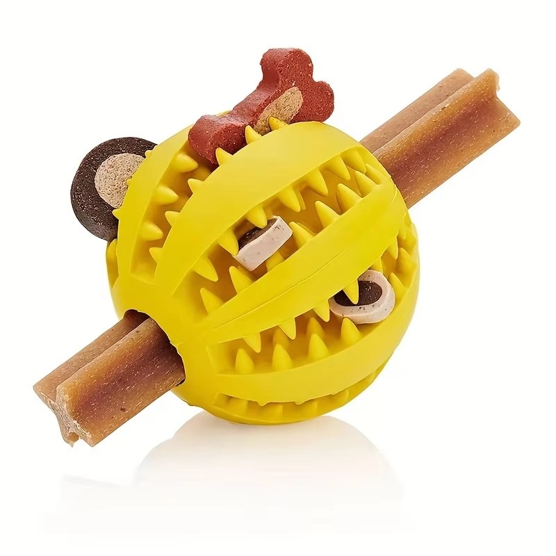 1/2 ชิ้น ของเล่นสุนัข ลูกบอลยา - Indestructible Dog Chew Toy บทวิจารณ์และราคา