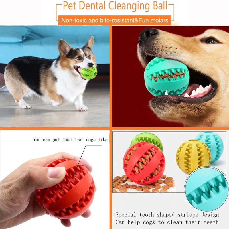 1/2 ชิ้น ของเล่นสุนัข ลูกบอลยา - Indestructible Dog Chew Toy บทวิจารณ์และราคา