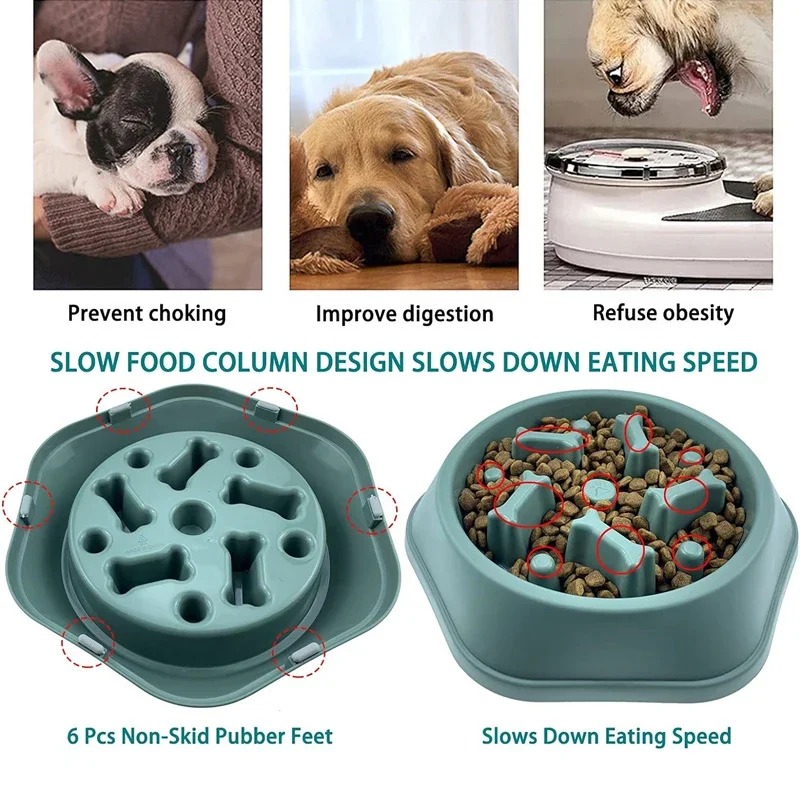 ชามอาหารสุนัขแบบป้อนช้า 1 ชิ้น - Dog Puzzle Feeder Toy บทวิจารณ์และราคา
